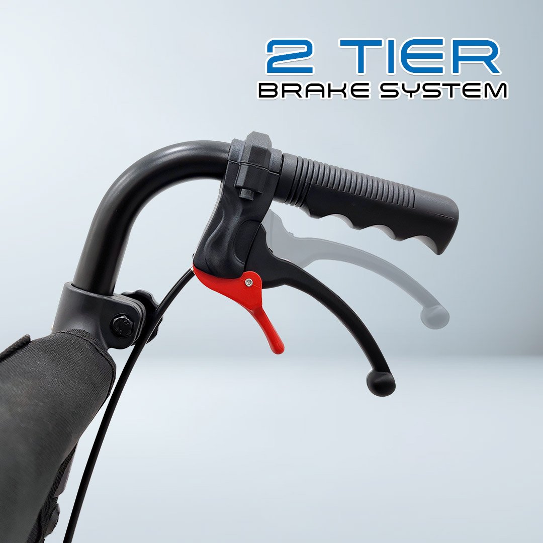 VECIN VC‑976-46LG Travel Folding Recliner Wheelchair | 12.9 kg Ultra‑Light | 5D Adjustable Headrest