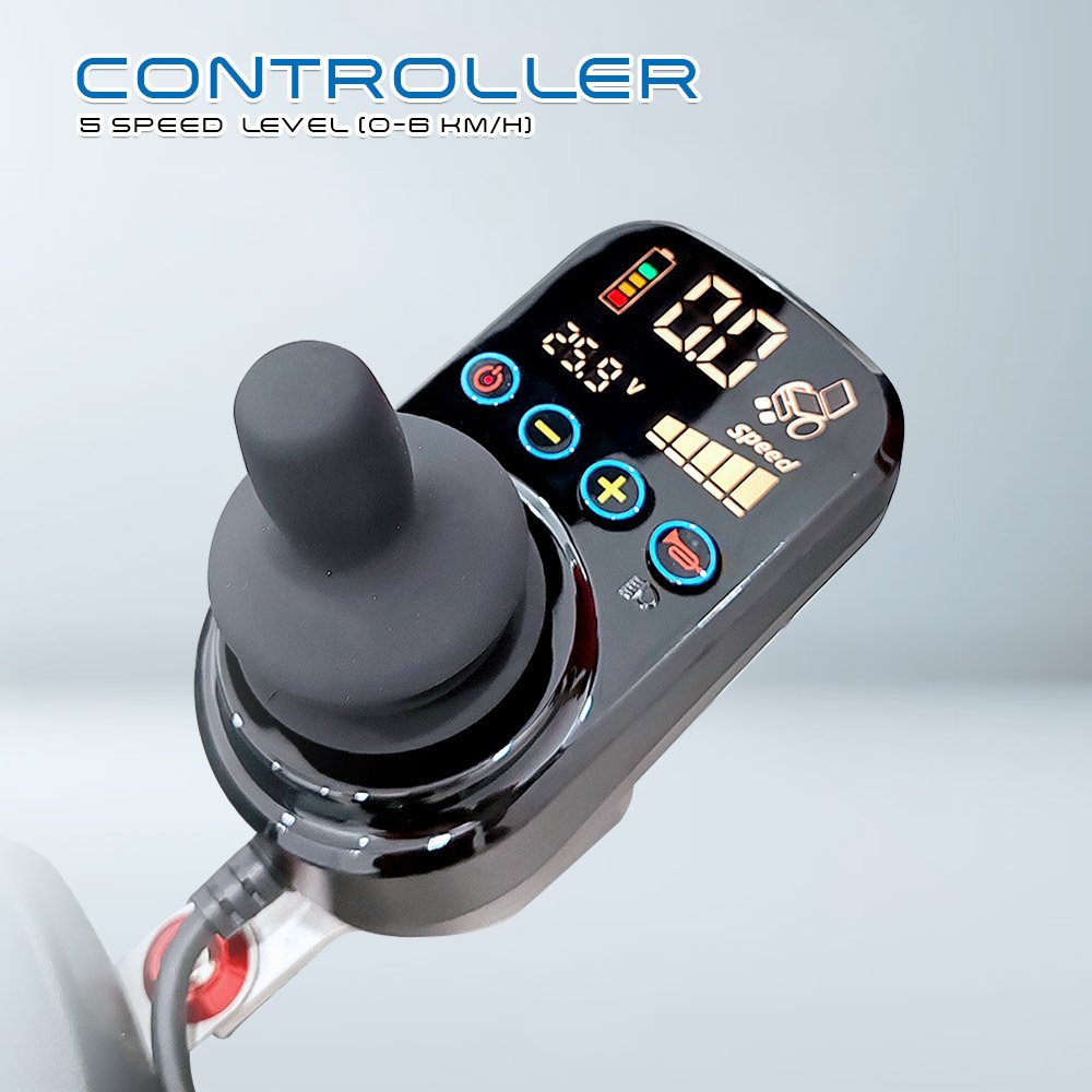 VECIN Electric Heavy Duty Wheelchair (JLE-W01A-51/56/61) |Carbon Fiber Frame, 20KG Ultra Lightweight