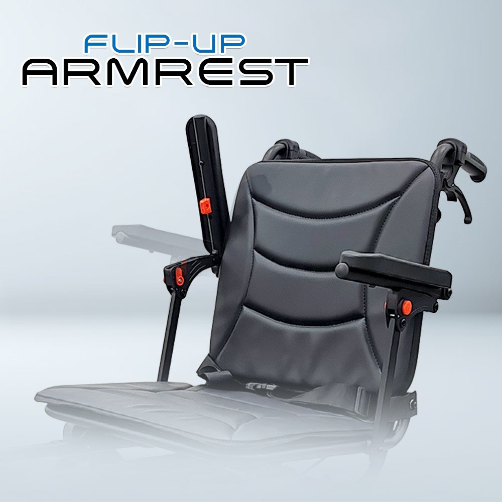 VECIN VC-976-42A Travel Wheelchair – Lightweight (11.5kg) with Luggage Handle Portable | Durable | Easy Travel