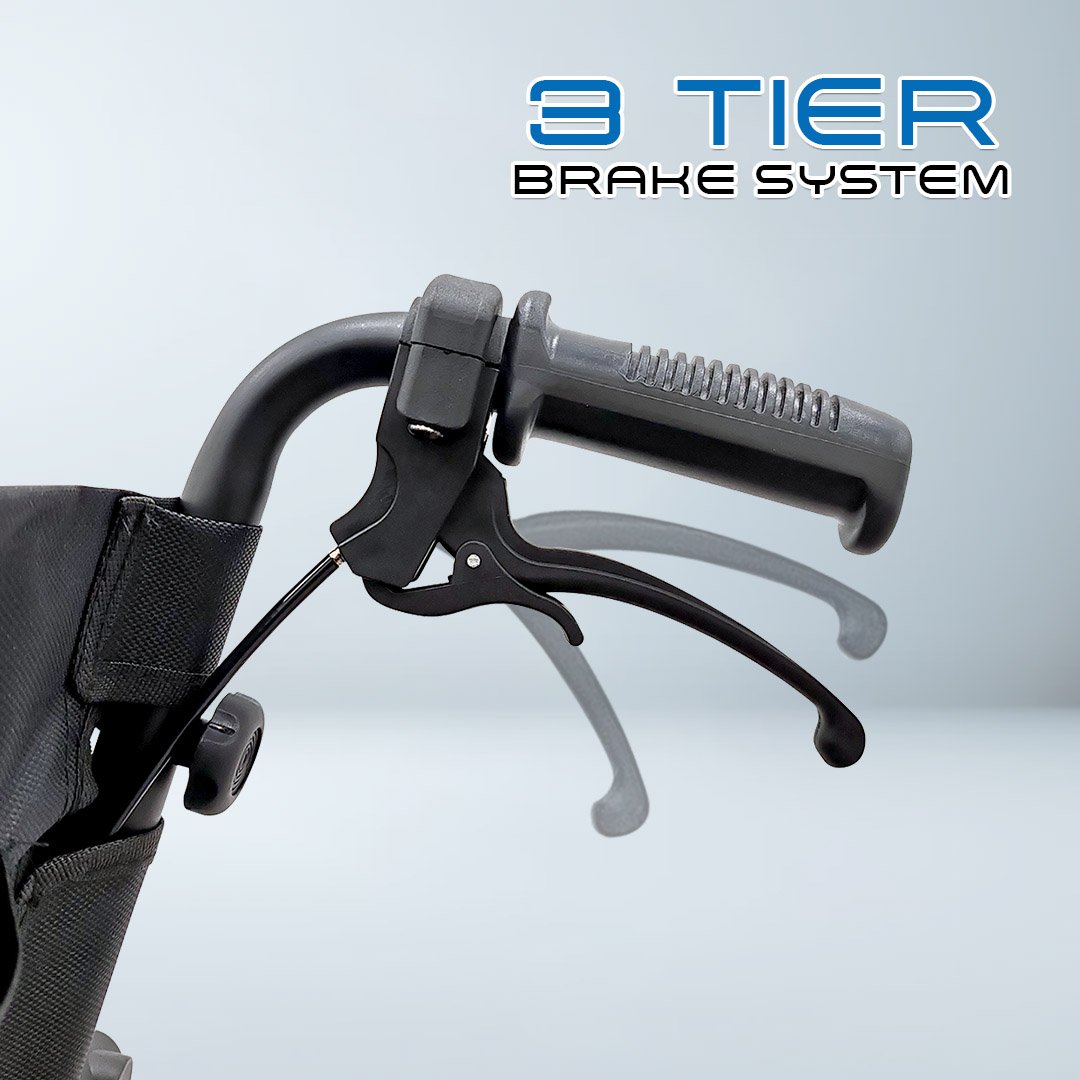 VECIN VC-976-42A Travel Wheelchair – Lightweight (11.5kg) with Luggage Handle Portable | Durable | Easy Travel