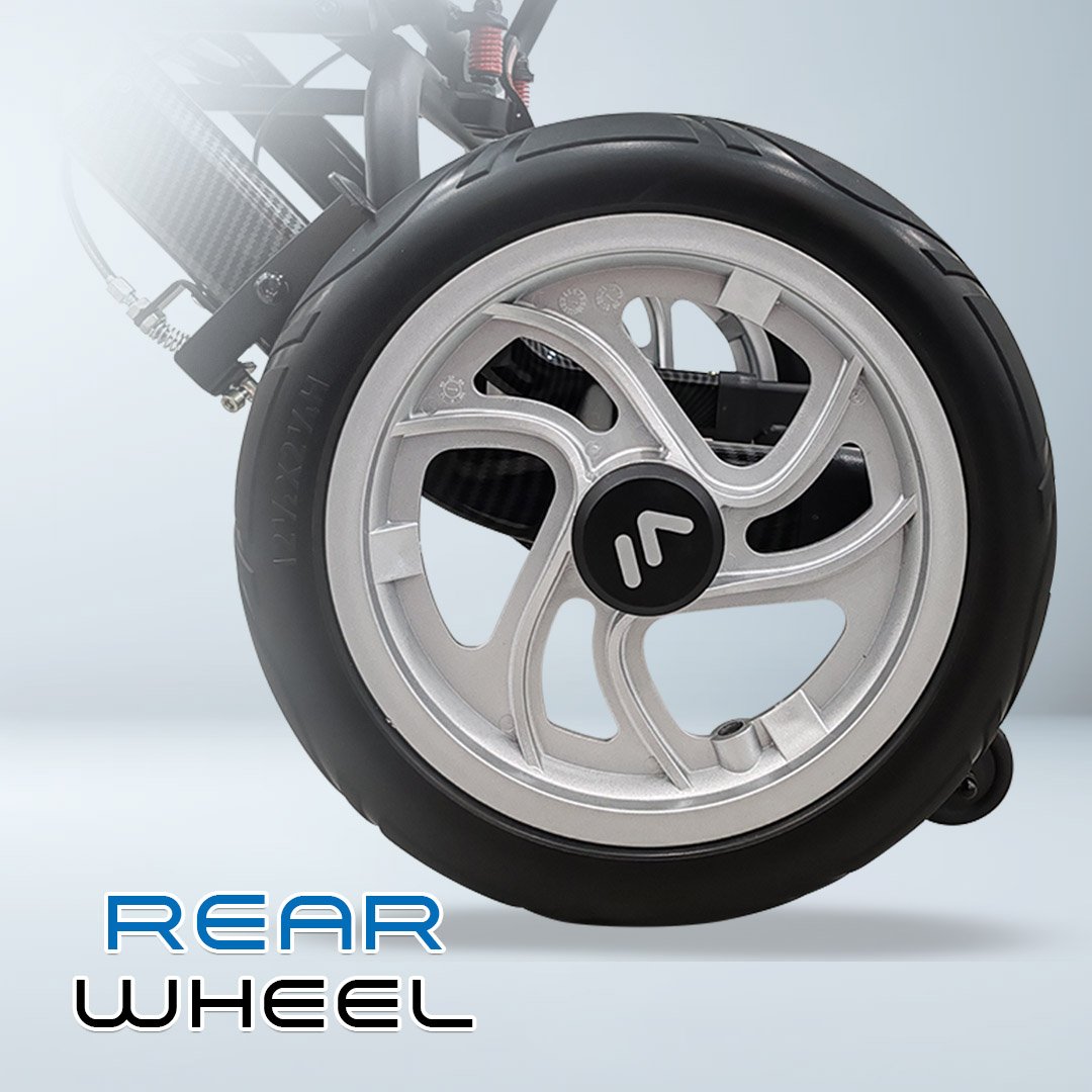 VECIN VC-976-42A Travel Wheelchair – Lightweight (11.5kg) with Luggage Handle Portable | Durable | Easy Travel