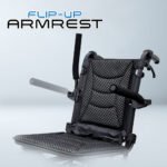 VC-976-42S_Travel Wheelchair Flip up Armrest