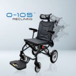 vecin vc 976 42a travel wheelchair – lightweight (11.5kg) with luggage handle portable | durable | easy travel