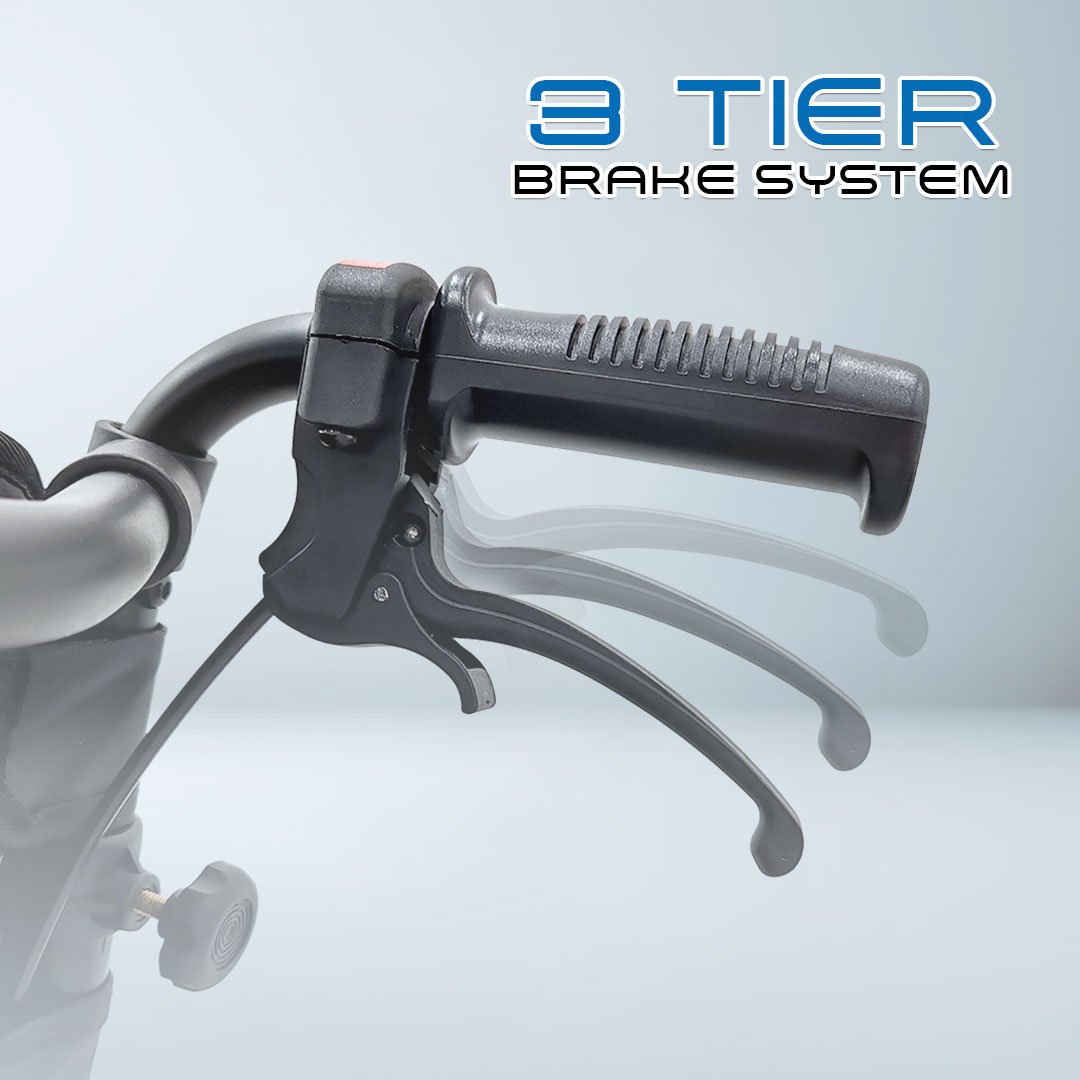 vecin vc 976 42a travel wheelchair – lightweight (11.5kg) with luggage handle portable | durable | easy travel