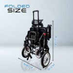 vecin vc 976 42a travel wheelchair – lightweight (11.5kg) with luggage handle portable | durable | easy travel