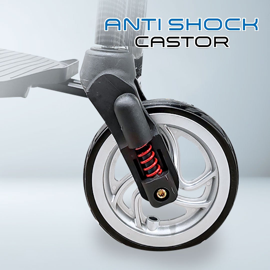 vecin vc 976 42a travel wheelchair – lightweight (11.5kg) with luggage handle portable | durable | easy travel