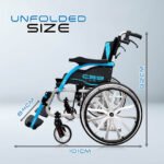 C919-20_Streamline Lightweight Wheelchair Unfolded Size