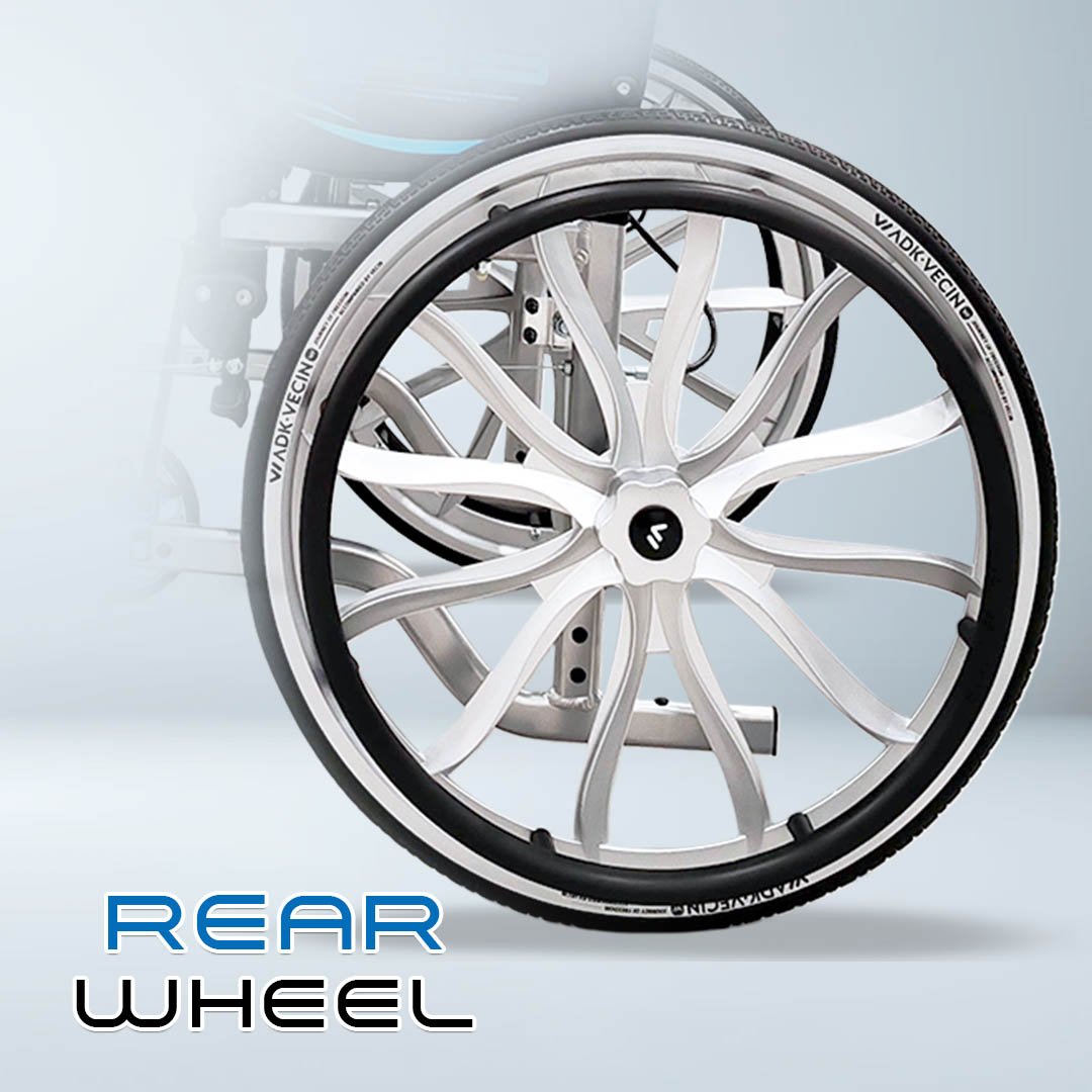 VECIN VC-C919-20 Streamline Lightweight Wheelchair | ErgoFlex Seat, Shock-Absorbing Wheels, Ultra Lightweight