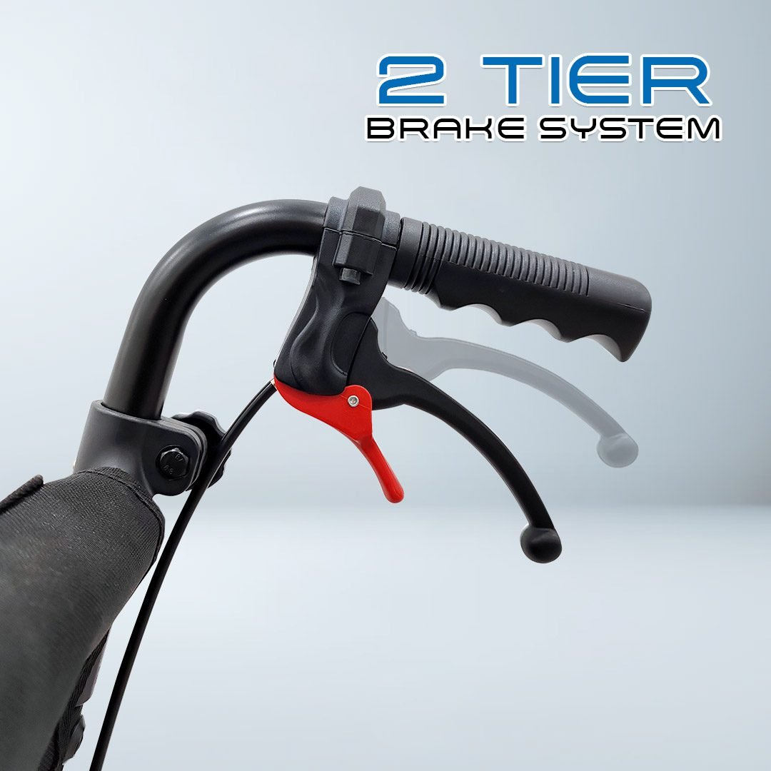 VECIN Travel Wheelchair (With Luggage Handle) DH02 - Ultra Lightweight Portable Foldable 3rd Gen