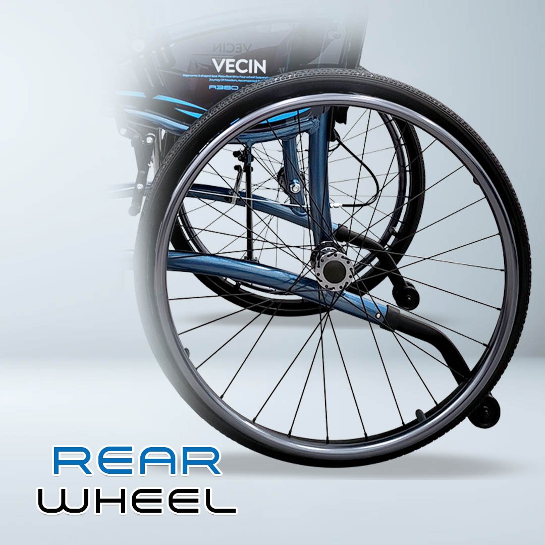 VECIN HC1015-NAB Lightweight Wheelchair | ErgoFlex Seat | 13kg | 6-Level Armrest | Foldable & Detachable