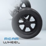 HE801-3 Ergonomic Travel Wheelchair Rear Wheel