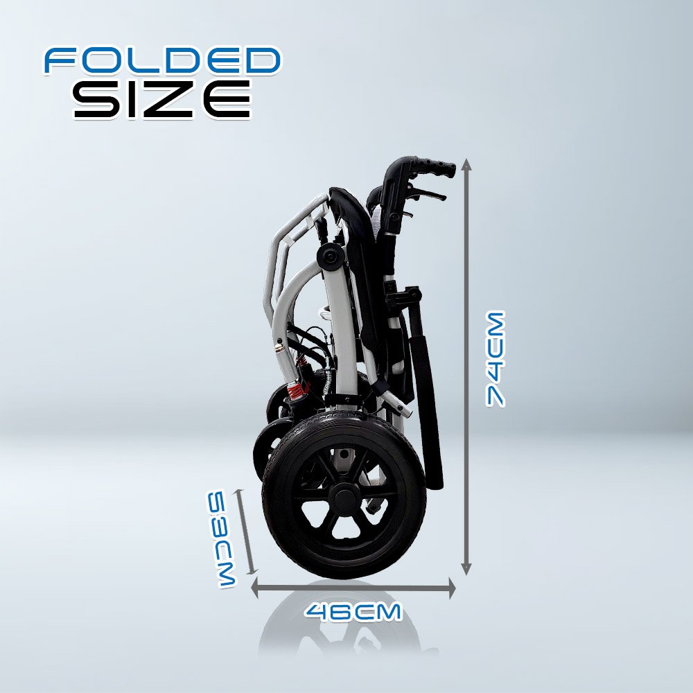 𝙎𝙤𝙬𝙚𝙡𝙡 Travel Wheelchair Manual Wheelchair Anti Shock Spring Foldable Luggage Handle Ergonomic Wheelchair HE801-3