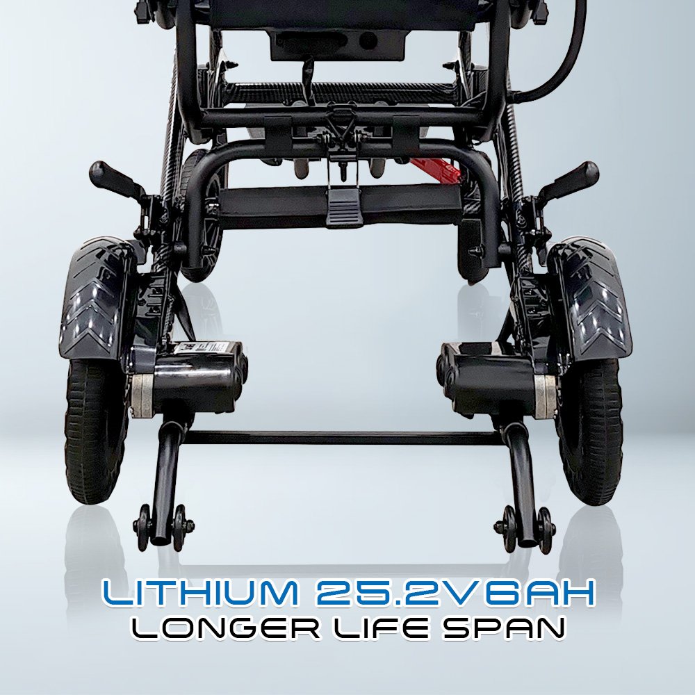 𝙎𝙤𝙬𝙚𝙡𝙡 Electric Wheelchair Adjustable Speed Control Foldable Comfort Armrest Anti Shock Traveling Wheelchair (SC-A500)