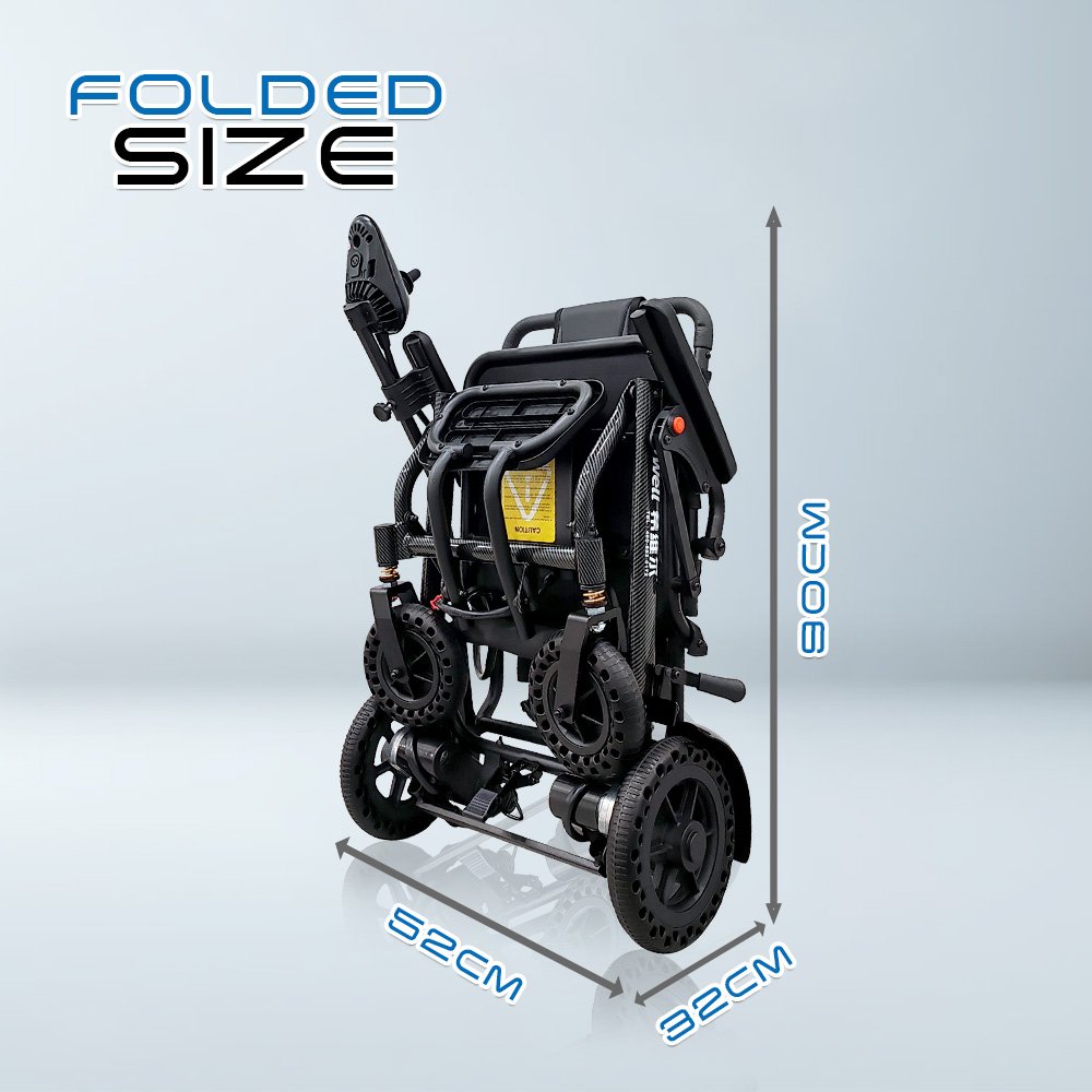 𝙎𝙤𝙬𝙚𝙡𝙡 Electric Wheelchair Adjustable Speed Control Foldable Comfort Armrest Anti Shock Traveling Wheelchair (SC-A500)