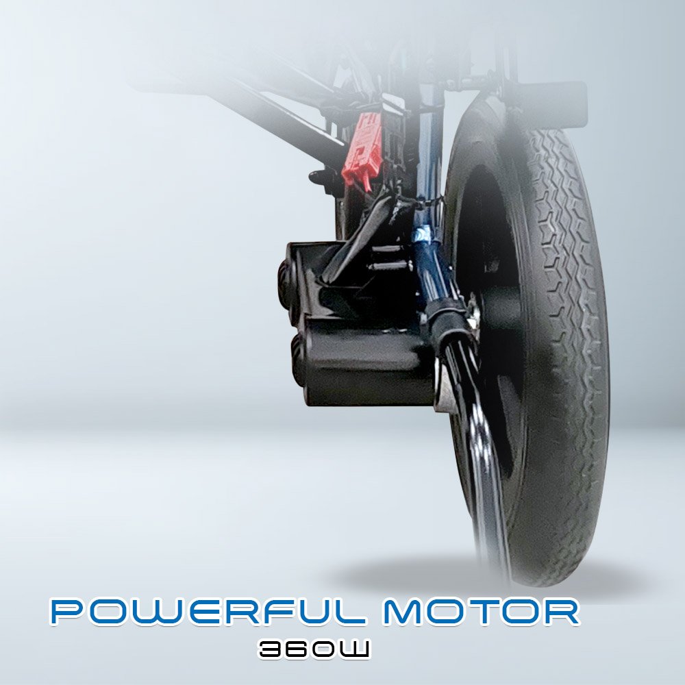 𝙎𝙤𝙬𝙚𝙡𝙡 Electric Wheelchair Speed Control Joystick Anti Fall Castor Breathable Seat Flip-up Armrest Wheelchair (SC-C500)