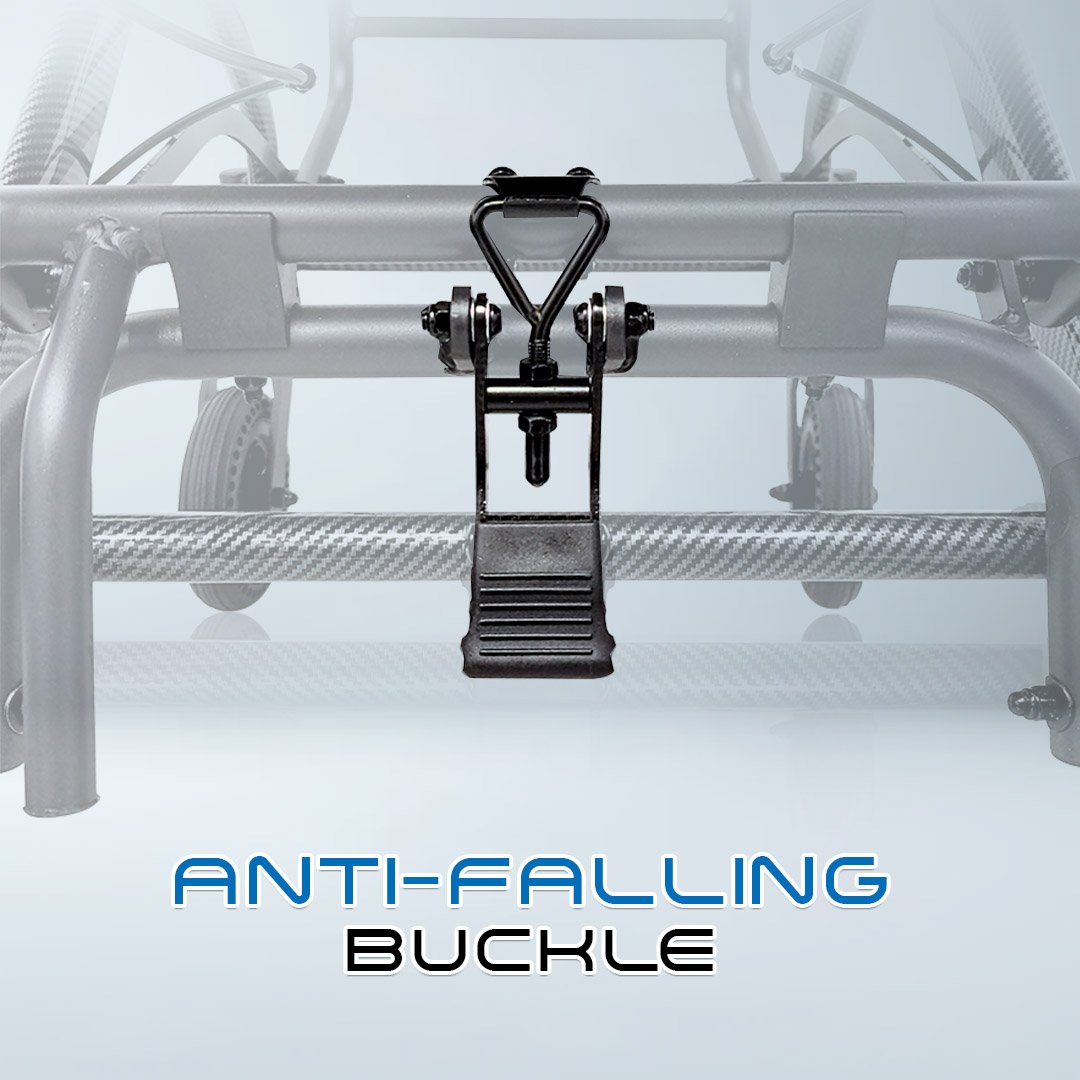 𝙎𝙤𝙬𝙚𝙡𝙡 Travel Wheelchair Flip up Armrest Brake Handle Anti Shock Caster Safety Belt Lightweight Wheelchair ( SC-SPW12 )