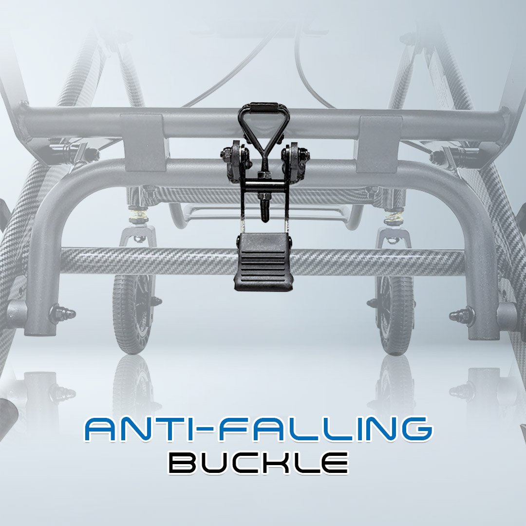 𝙎𝙤𝙬𝙚𝙡𝙡 Travelling Wheelchair 4 Adjust Recline Level Breathable Seat Flip up Armrest Lightweight Wheelchair (SC-SPW16)