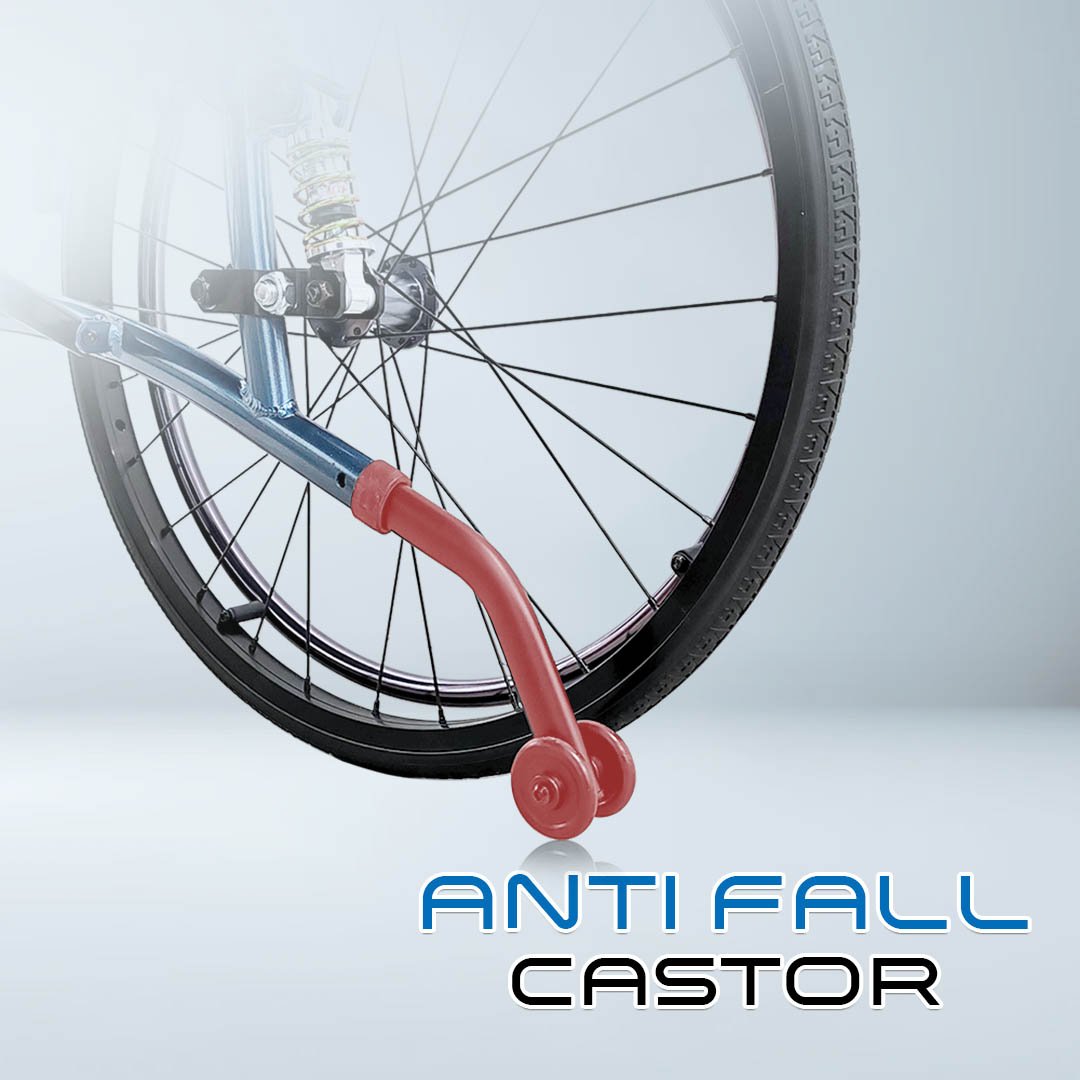 VECIN HC1015-AB Lightweight Wheelchair with Suspension | Anti-Shock ErgoFlex Seat | 14kg | Foldable & Adjustable