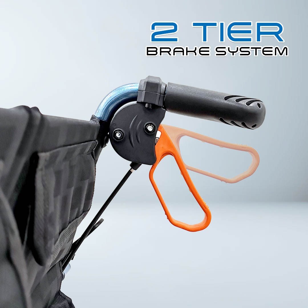 VECIN HC1015-AB Lightweight Wheelchair with Suspension | Anti-Shock ErgoFlex Seat | 14kg | Foldable & Adjustable