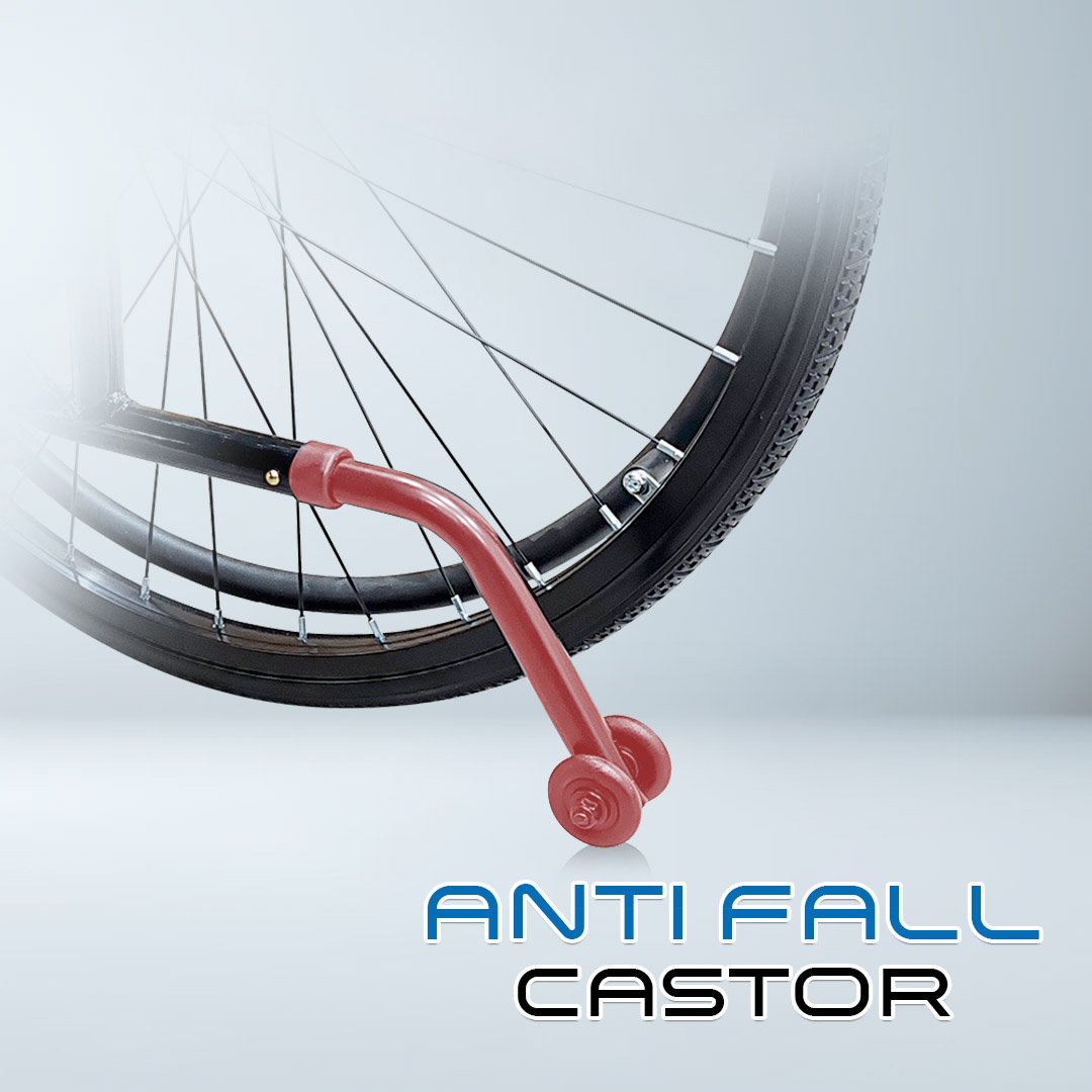 VECIN Heavy Duty Super Lightweight Wheelchair (HC887-60) Detachable 24" Wheels, Aluminum Frame, 12kg