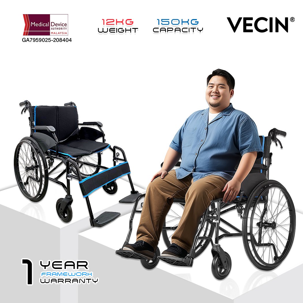 HC887-60 Vecin Heavy Duty Wheelchair