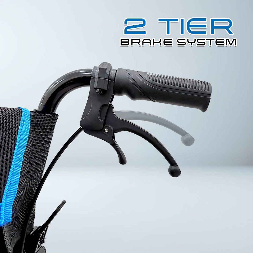 VECIN Heavy Duty Super Lightweight Wheelchair (HC887-60) Detachable 24" Wheels, Aluminum Frame, 12kg