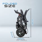 HE701-3 Ergonomic Electric Wheelchair Folded Size