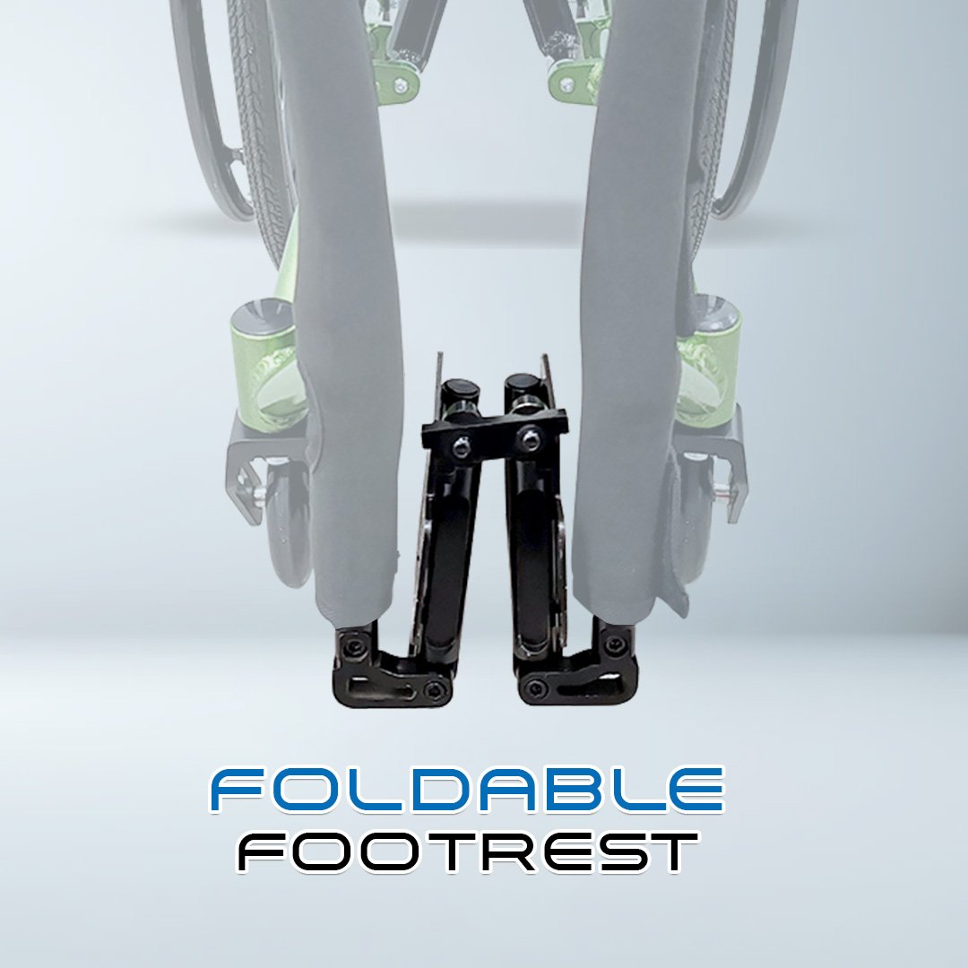 VECIN Active Wheelchair 14" (SC726LQF4-36) - Sport Wheelchair Detachable Wheel Aluminum MDA Approve