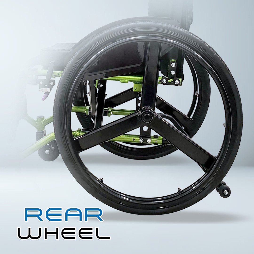 VECIN Active Wheelchair 14" (SC726LQF4-36) - Sport Wheelchair Detachable Wheel Aluminum MDA Approve