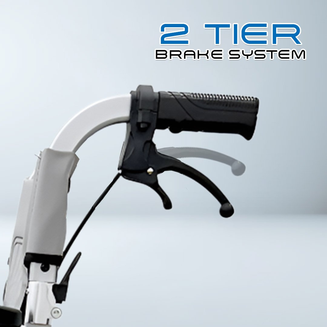 𝙎𝙤𝙬𝙚𝙡𝙡 Heavy Duty Foldable Wheelchair Detachable Seat Brake Handle Anti Slip Transformable Commode Wheelchair (SC-AW01)