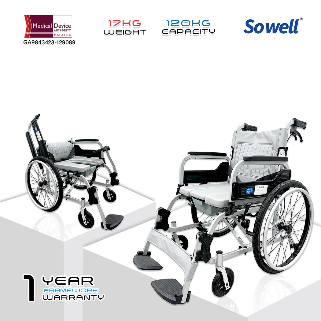 SC-AW01 Sowell Commode Wheelchair