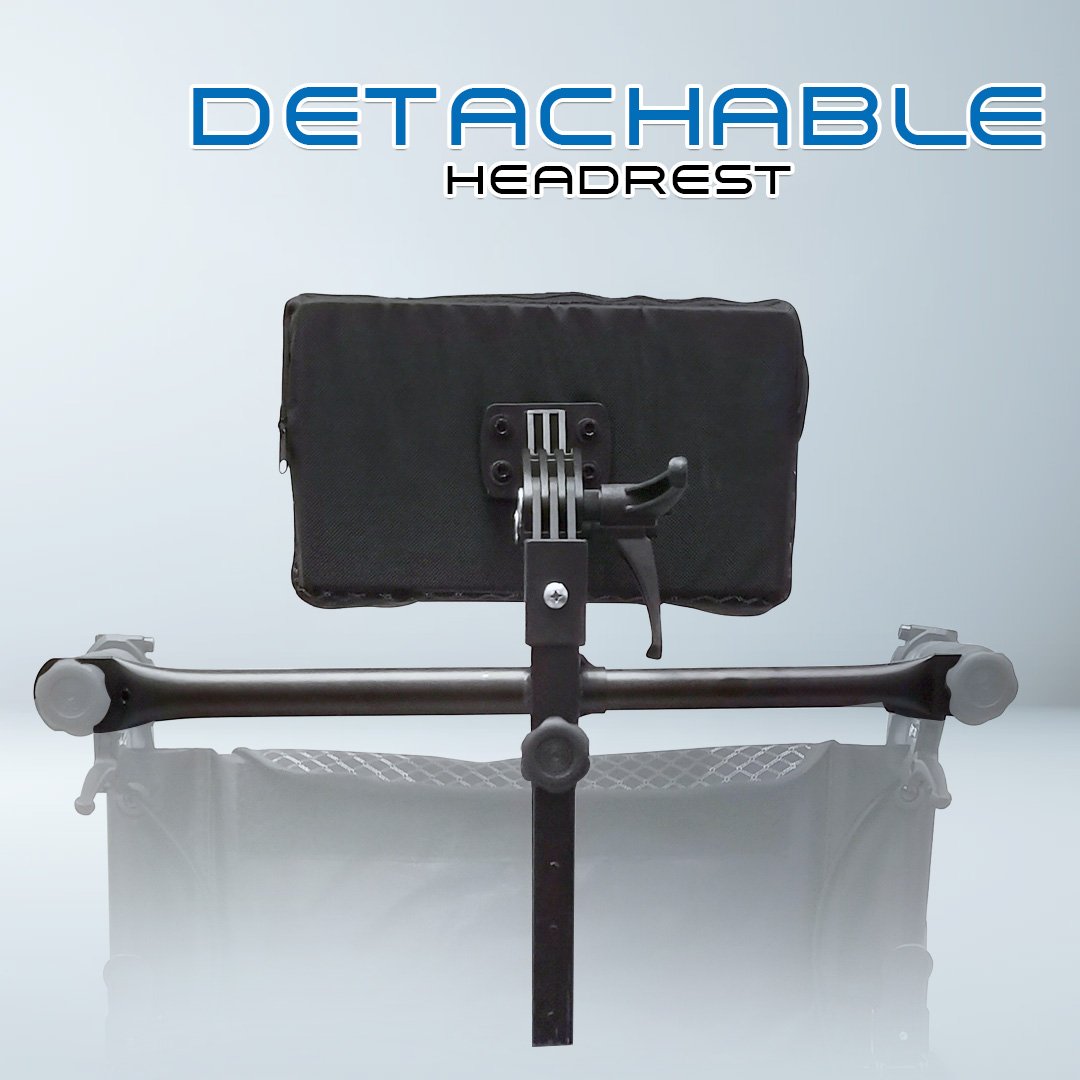 𝙎𝙤𝙬𝙚𝙡𝙡 Electric Reclining 20" Rear Wheelchair Detachable Headrest Flip up Armrest Anti Fall Wheelchair SC-D500 (L)