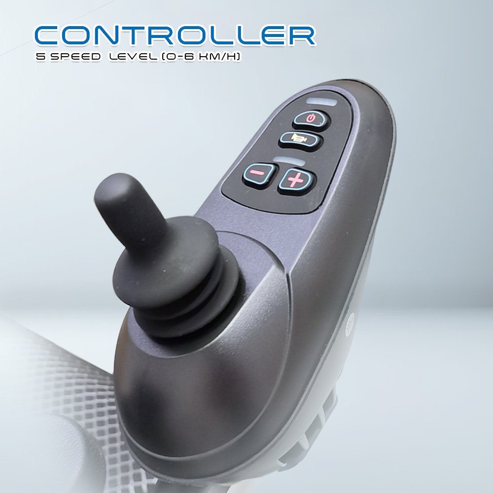 𝙎𝙤𝙬𝙚𝙡𝙡 Electric Reclining 20" Rear Wheelchair Detachable Headrest Flip up Armrest Anti Fall Wheelchair SC-D500 (L)