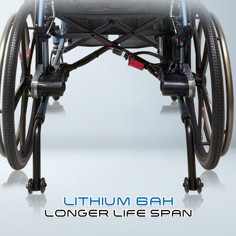 𝙎𝙤𝙬𝙚𝙡𝙡 Electric Reclining 20" Rear Wheelchair Detachable Headrest Flip up Armrest Anti Fall Wheelchair SC-D500 (L)