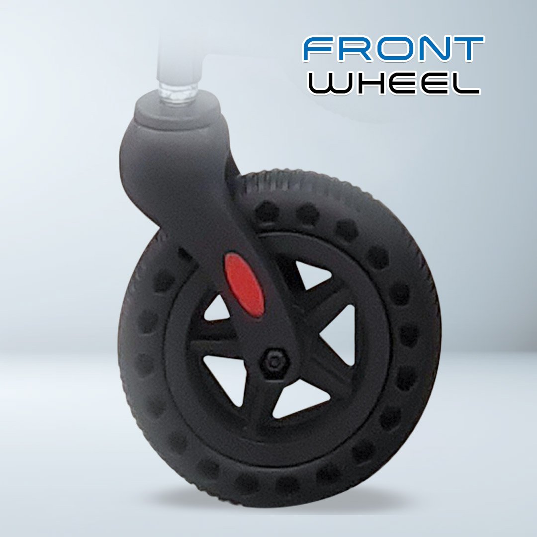 𝙎𝙤𝙬𝙚𝙡𝙡 Wheelchair Foldable Backrest Flip-up Footrest Armrest Brake Handle Anti Fall Caster Wheelchair(SC-S300)